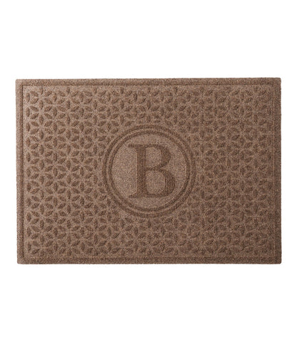Heavyweight Recycled Waterhog Doormat, Blooming Circles, Personalized | L.L.Bean outlet