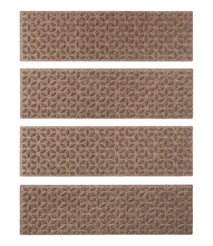 Heavyweight Waterhog Mat, Stair Treads, Set of Four, Blooming Circles | L.L.Bean for sale