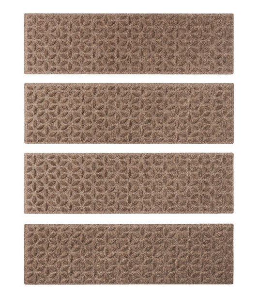 Heavyweight Waterhog Mat, Stair Treads, Set of Four, Blooming Circles | L.L.Bean for sale