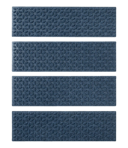 Heavyweight Waterhog Mat, Stair Treads, Set of Four, Blooming Circles | L.L.Bean for sale