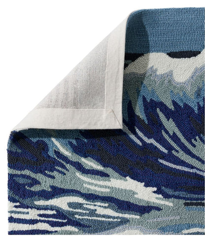 Indoor/Outdoor Vacationland Runner, Ocean Waves | L.L.Bean US