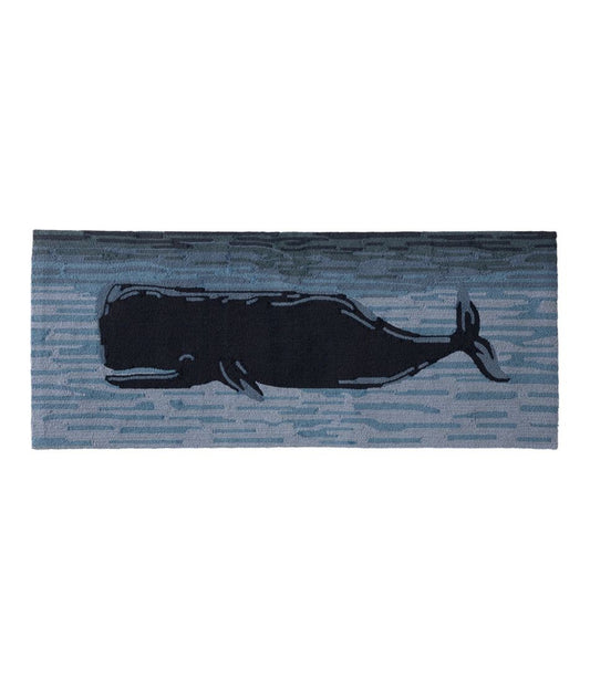 Indoor/Outdoor Vacationland Runner, Coastal Whale | L.L.Bean outlet