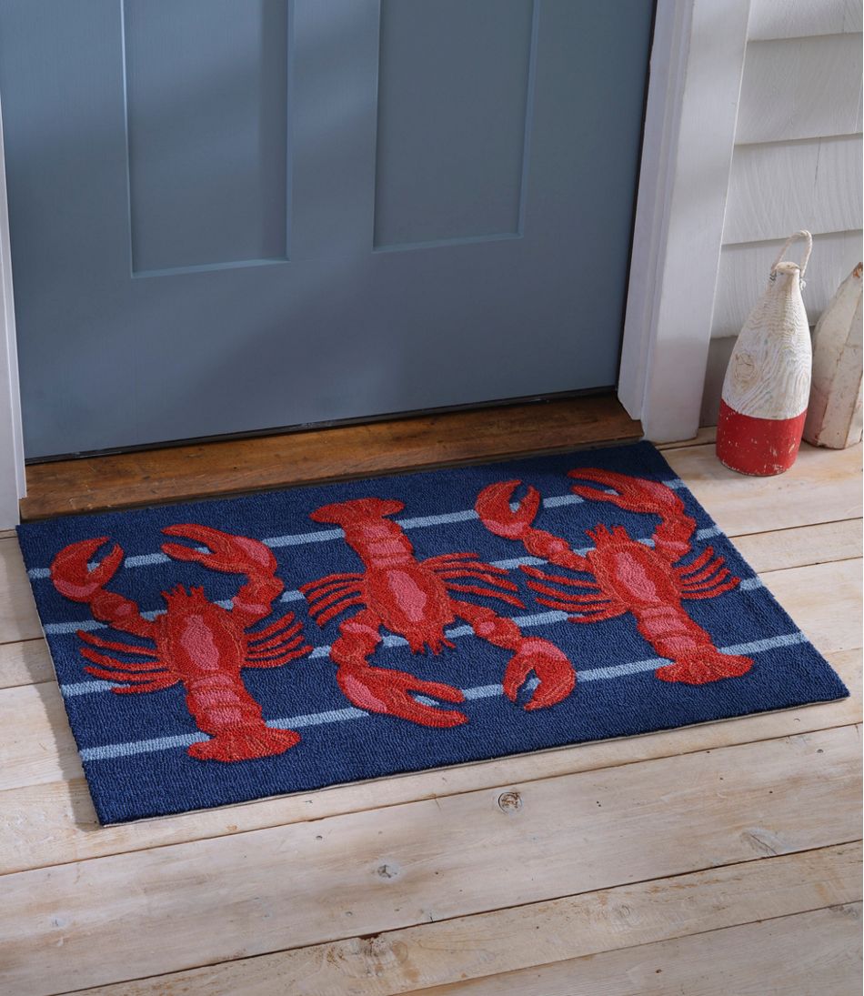 Indoor/Outdoor Vacationland Rug, Lobsters | L.L.Bean discount