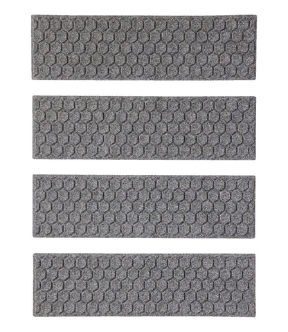 Washable Waterhog Mat, Stair Treads, Set of Four, Honeycomb | L.L.Bean online