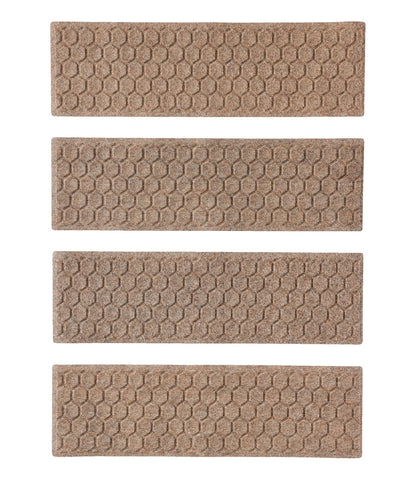 Washable Waterhog Mat, Stair Treads, Set of Four, Honeycomb | L.L.Bean online
