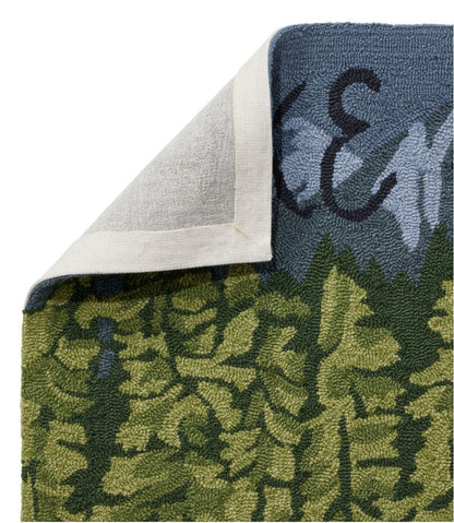 Indoor/Outdoor Vacationland Runner, Lakeside Mountain Scene | L.L.Bean outlet