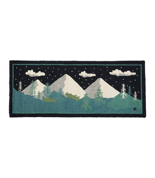 Wool Hooked Runner, Winter Woods | L.L.Bean online