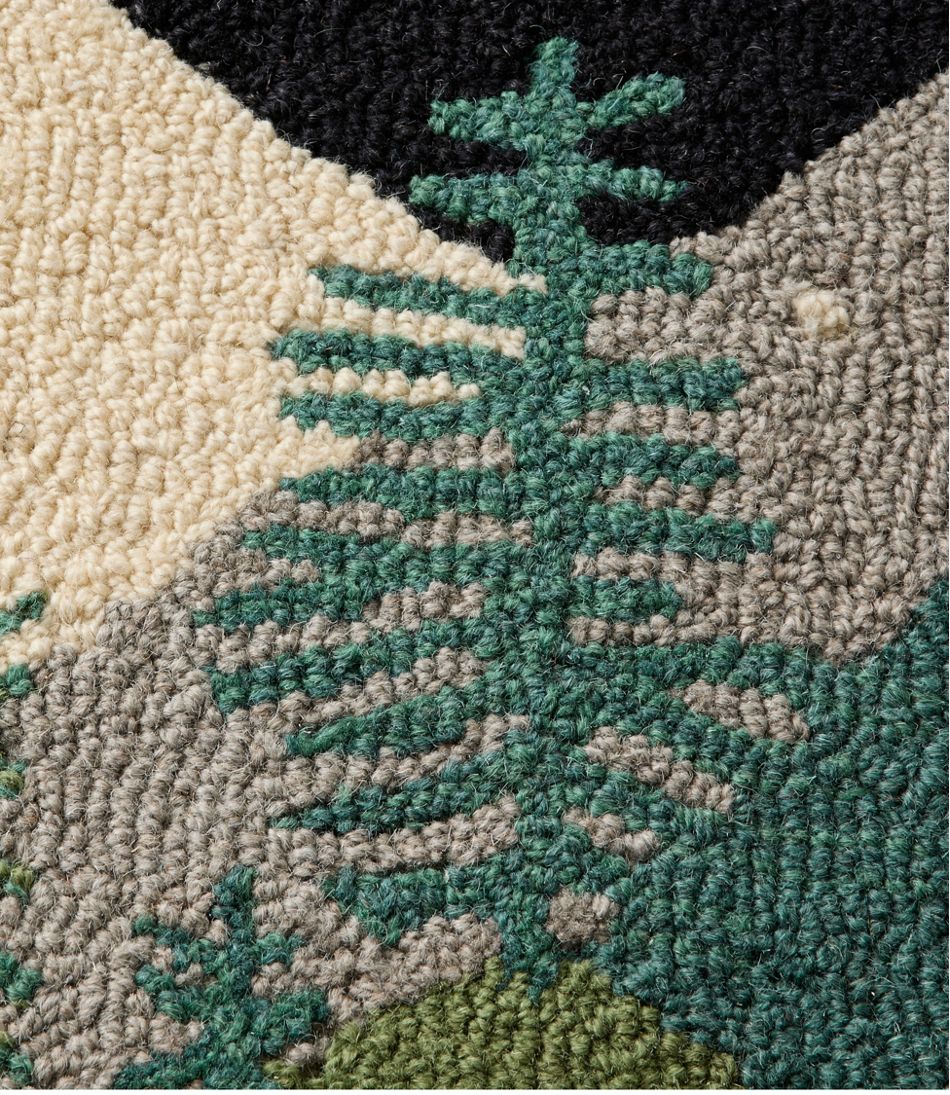 Wool Hooked Runner, Winter Woods | L.L.Bean online