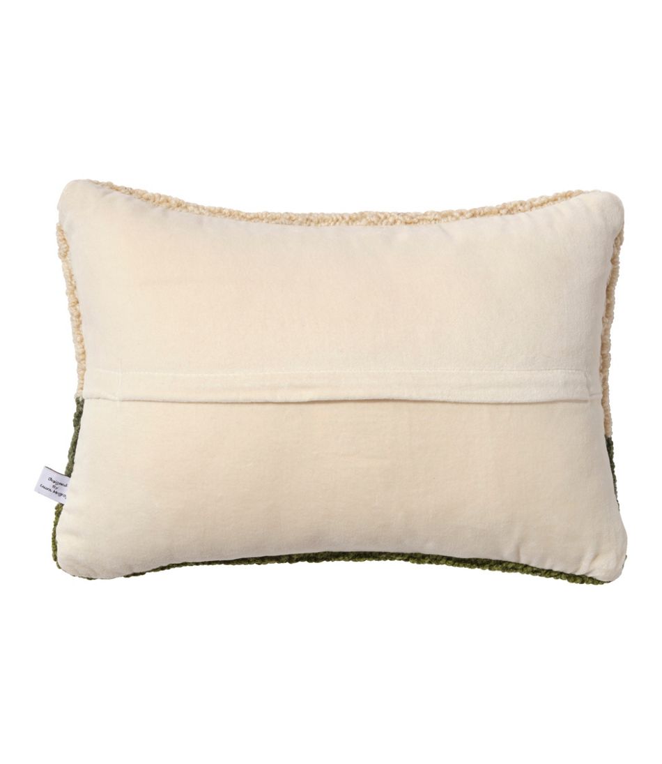 Wool Hooked Throw Pillow, Dog Trio, 14" x 20" | L.L.Bean US
