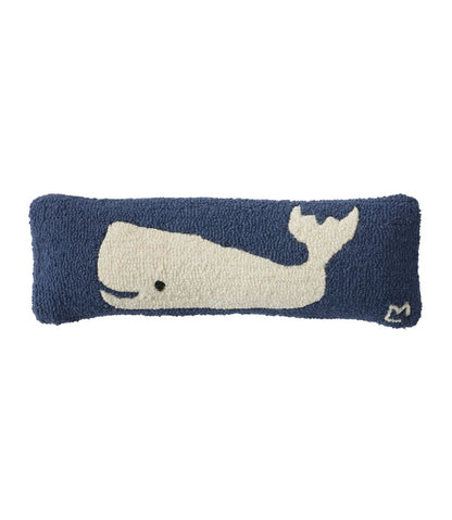Wool Hooked Throw Pillow, Whale, 8" x 24" | L.L.Bean discount