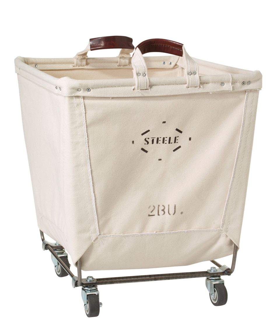 Steele Two Bushel Small Carry Basket with Casters | L.L.Bean discount