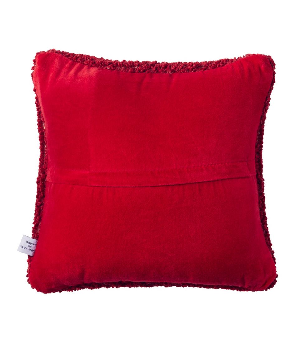 Wool Hooked Throw Pillow, Snowflake, 14" x 14" | L.L.Bean online