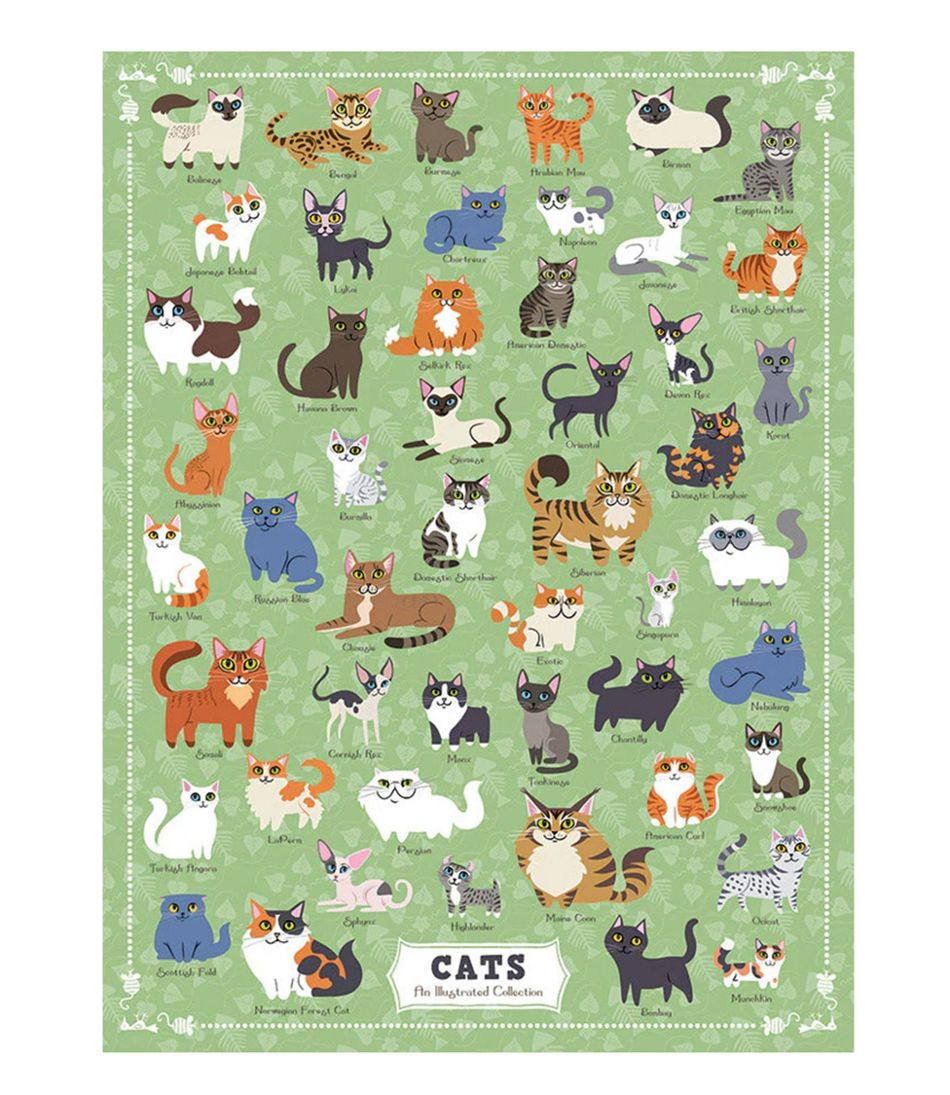 Illustrated Cats Puzzle, 500 Pieces | L.L.Bean discount