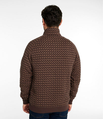 Men's Bean's Quilted Sweatshirt, Mockneck, Print | L.L.Bean on sale