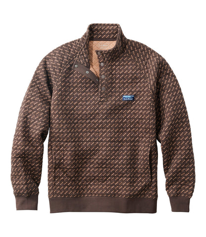 Men's Bean's Quilted Sweatshirt, Mockneck, Print | L.L.Bean on sale