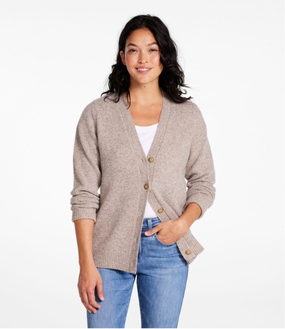 Women's Bean's Classic Ragg Wool Sweater, Button-Front Cardigan | L.L.Bean US