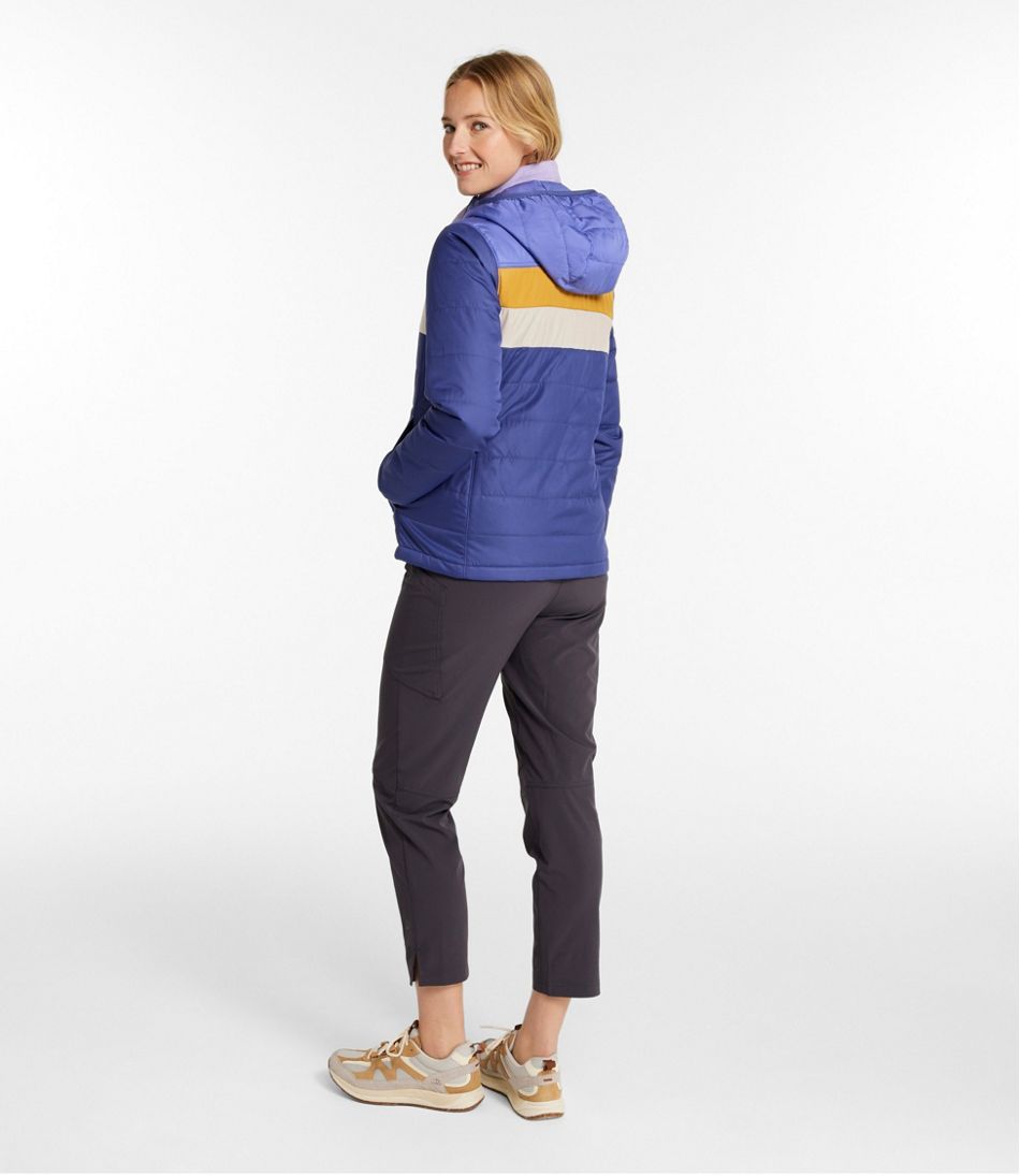 Women's Mountain Classic Puffer Hooded Jacket, Colorblock | L.L.Bean online