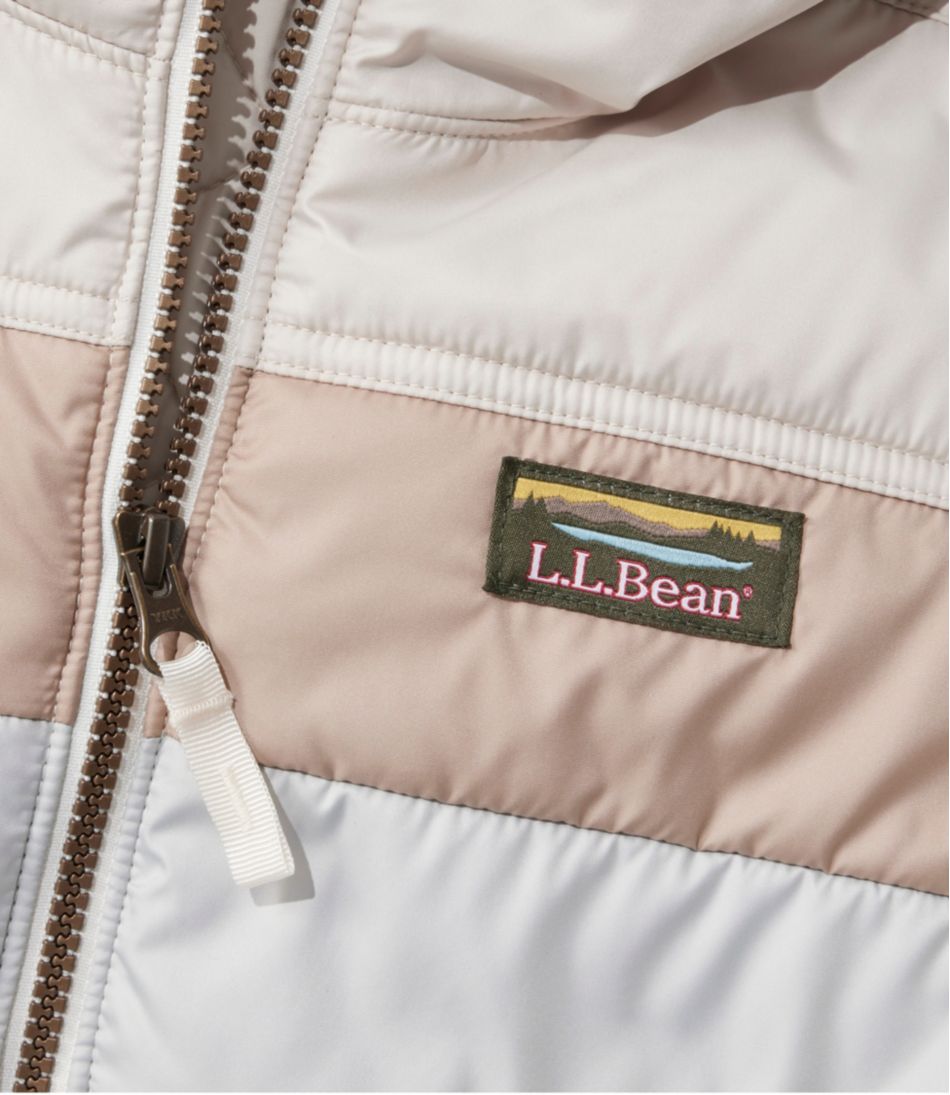 Women's Mountain Classic Puffer Hooded Jacket, Colorblock | L.L.Bean online