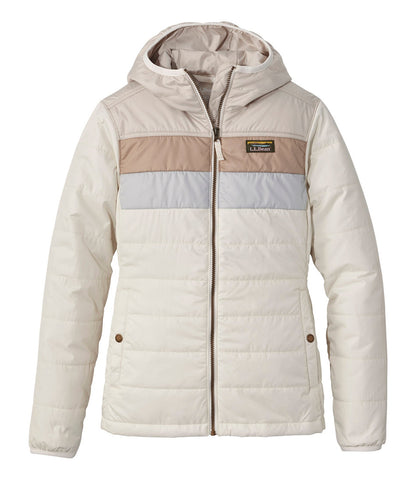 Women's Mountain Classic Puffer Hooded Jacket, Colorblock | L.L.Bean online