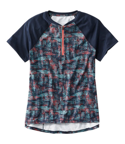 Women's Comfort Cycling Jersey Print Short-Sleeve | L.L.Bean outlet