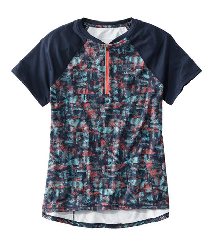 Women's Comfort Cycling Jersey Print Short-Sleeve | L.L.Bean outlet