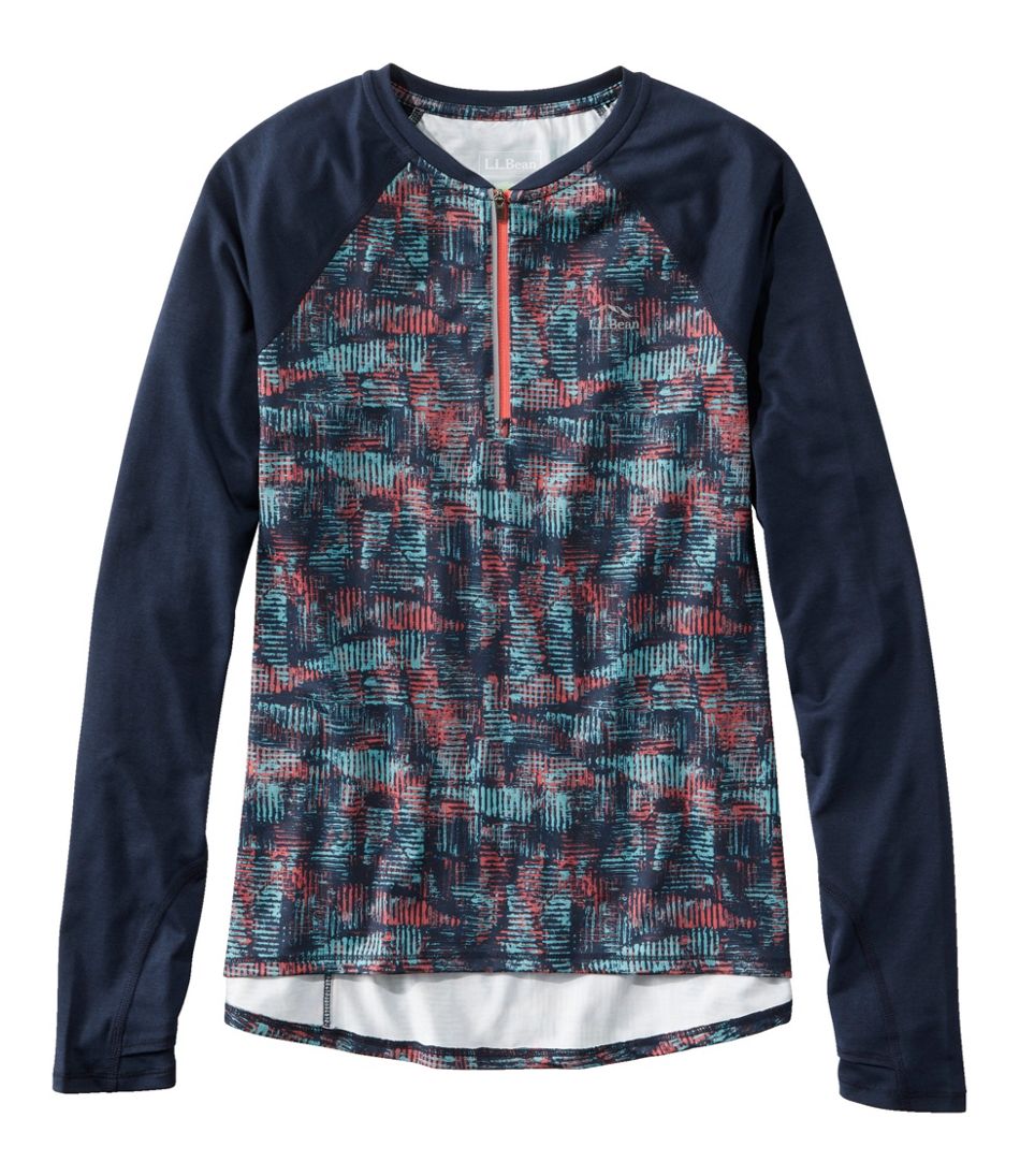 Women's Comfort Cycling Jersey, Long-Sleeve Print | L.L.Bean discount