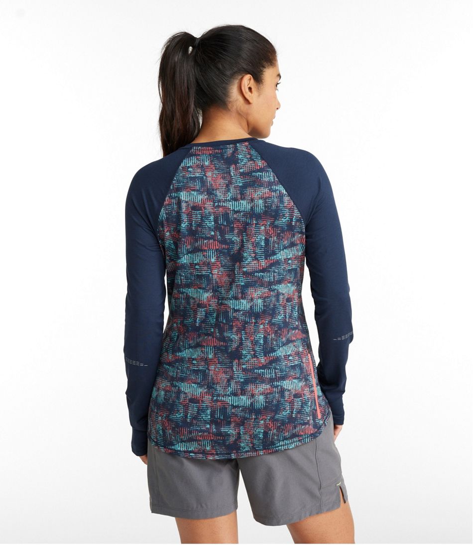 Women's Comfort Cycling Jersey, Long-Sleeve Print | L.L.Bean discount
