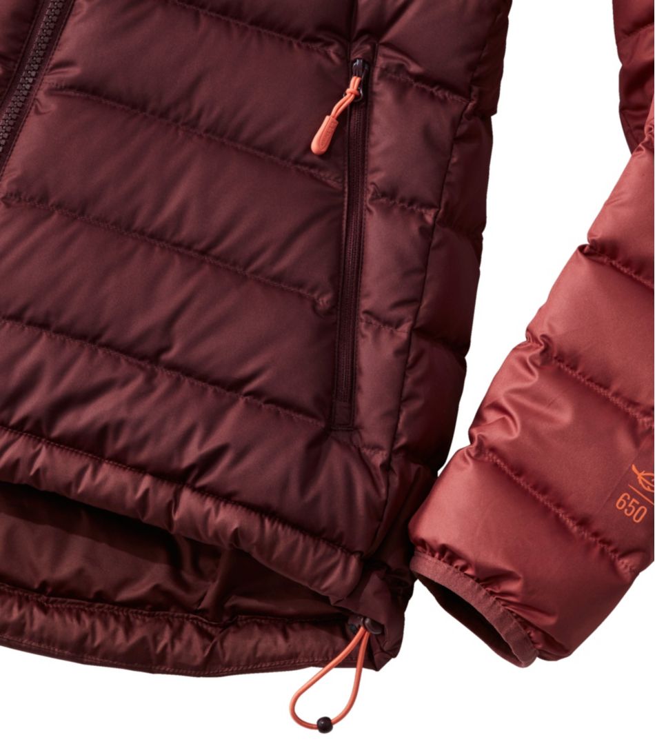 Women's Bean's Down Hooded Jacket, Colorblock | L.L.Bean US