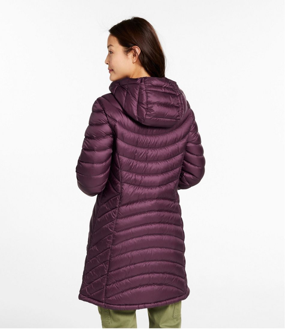 Women's Ultralight 850 Down Hooded Coat, Three-Quarter Length | L.L.Bean online