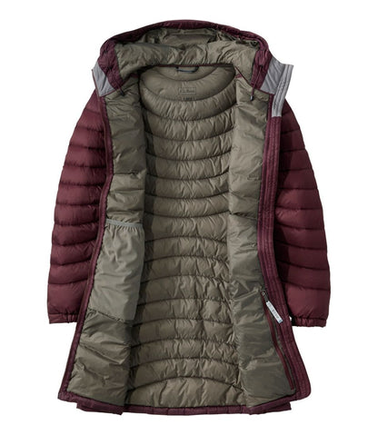Women's Ultralight 850 Down Hooded Coat, Three-Quarter Length | L.L.Bean online